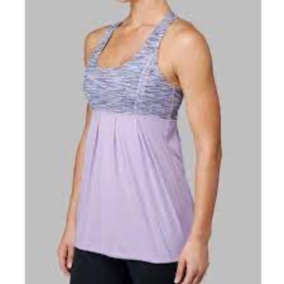 Lululemon Lilac Space Dye Power Dance Tank Top - Picture 1 of 8
